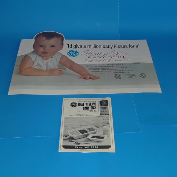 Vintage Used GE Heat 'n Serve Baby Dish Feeding and Training Set (Model D-4) - Picture 15 of 16